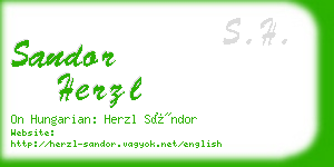 sandor herzl business card